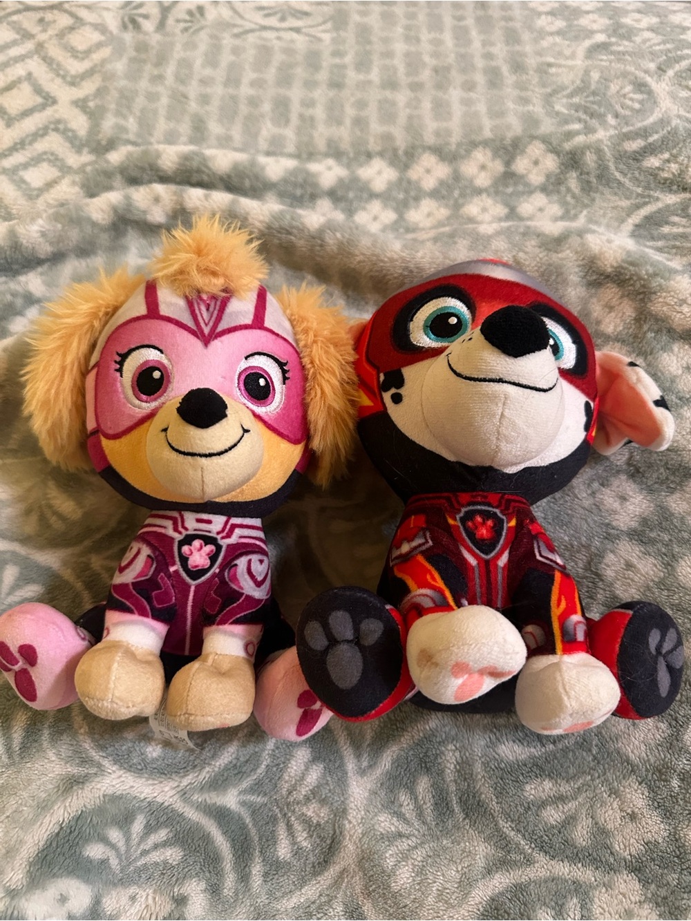 Paw Patrol Plush Pink and Red Small Pet Character Plush Set
